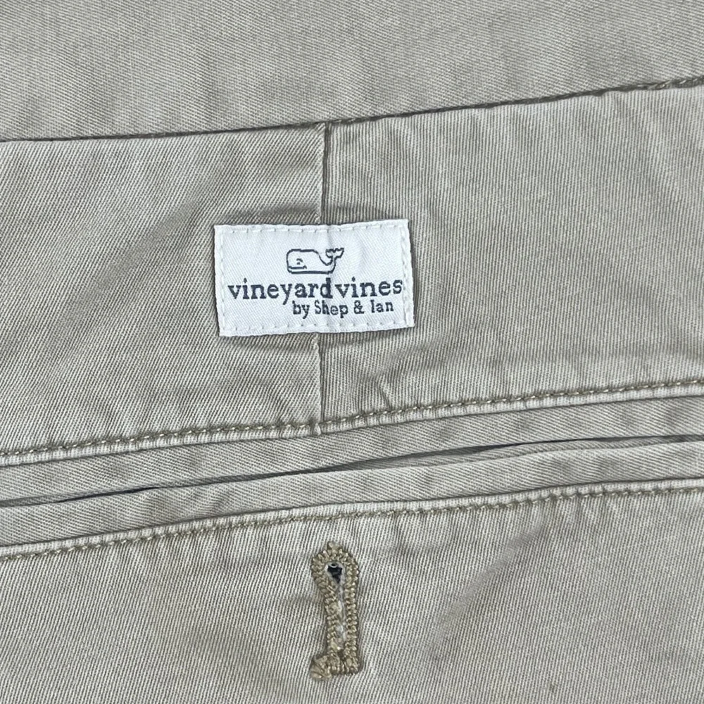 Vineyard‎ Vines Mens Breaker Shorts Khaki Tan Stretch Cotton Size 40